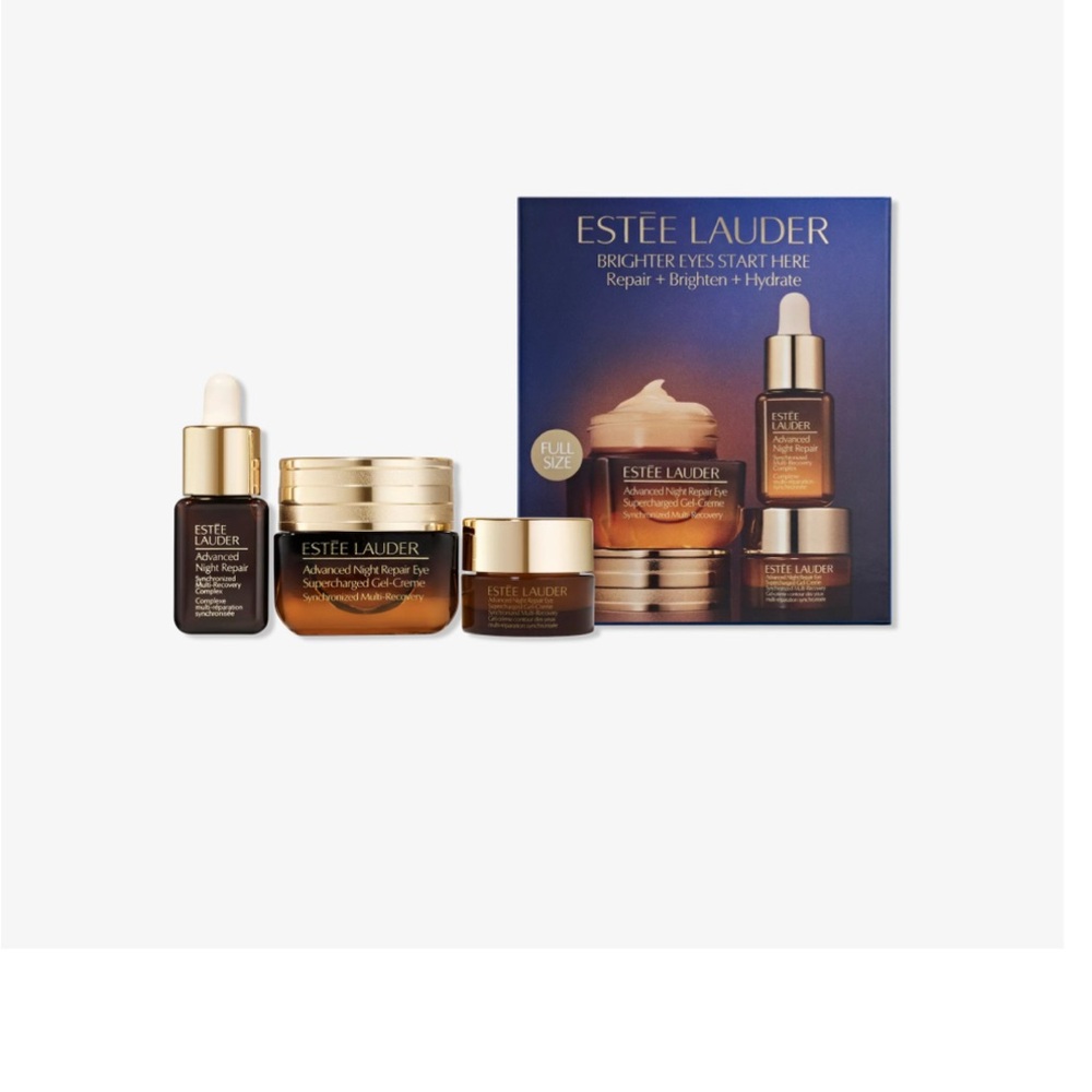 Estee Lauder Skincare Set - Gold and Brown and Estée Lauder perfume. Both new